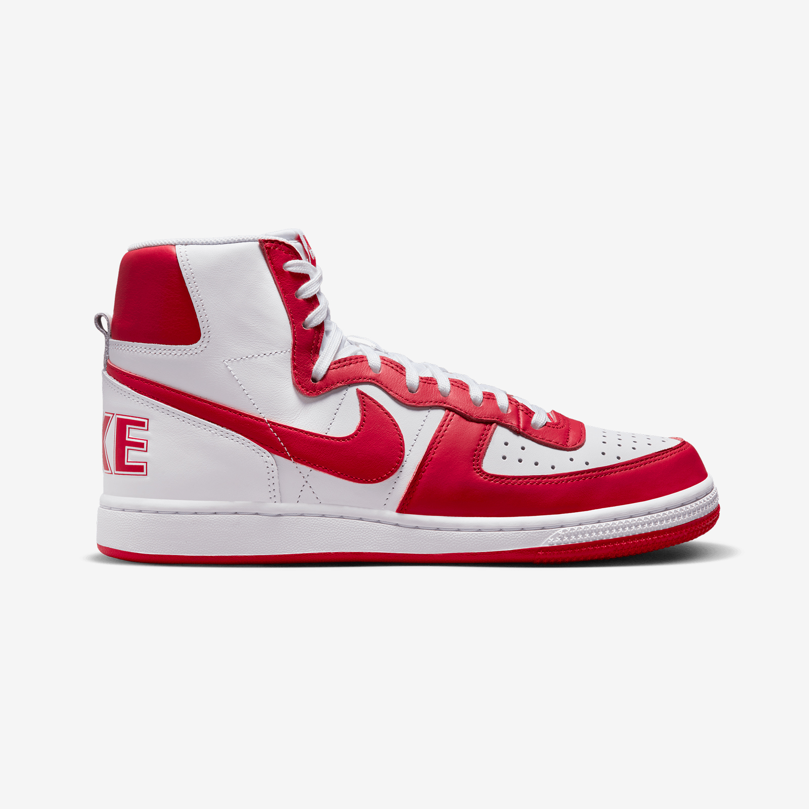 All red outlet high top forces